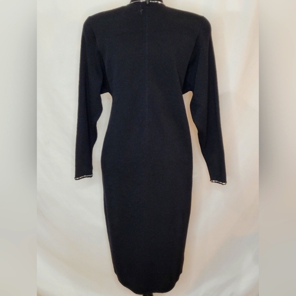 Don Sayres-Wellmore Vintage Black Cocktail Dress - Size 8 - Picture 4 of 12